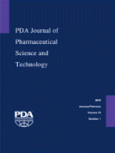 PDA Journal of Pharmaceutical Science and Technology: 64 (1)