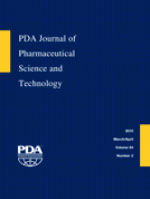 PDA Journal of Pharmaceutical Science and Technology: 64 (2)