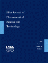 PDA Journal of Pharmaceutical Science and Technology: 64 (3)