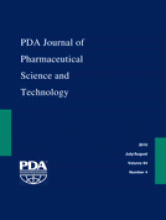 PDA Journal of Pharmaceutical Science and Technology: 64 (4)