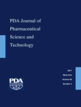 PDA Journal of Pharmaceutical Science and Technology: 65 (3)