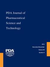 PDA Journal of Pharmaceutical Science and Technology: 66 (6)