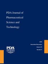 PDA Journal of Pharmaceutical Science and Technology: 73 (6)